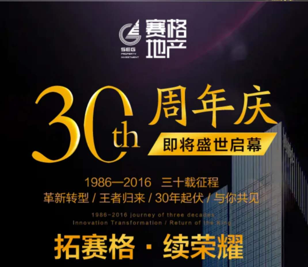 赛格集团30年品牌海报