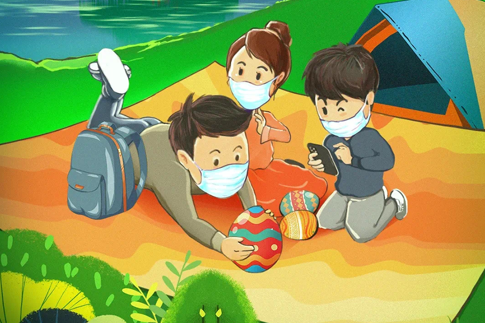 春雨日时，草木怒生